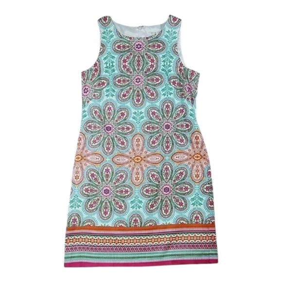 London Times Colorful Bright Floral Dress 8 - Picture 1 of 9